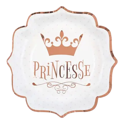 Piatto Princess Rose Gold (set di 10)