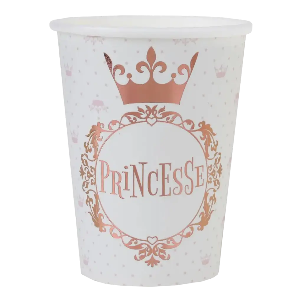 Bicchiere d'oro rosa principessa (set di 10)