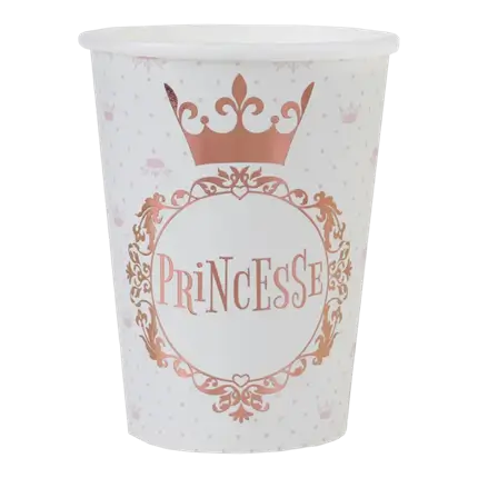 Bicchiere d'oro rosa principessa (set di 10)