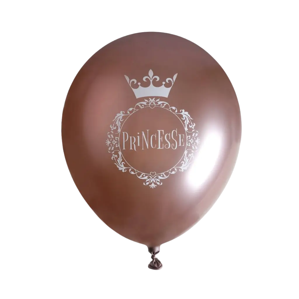 Palloncino Principessa Rosa Oro ø 30cm (set di 6)