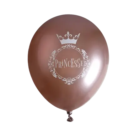 Palloncino Principessa Rosa Oro ø 30cm (set di 6)