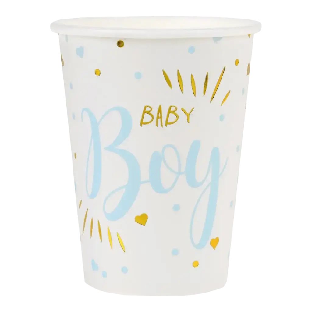 Baby Shower Boy Cup Blu (set di 10)