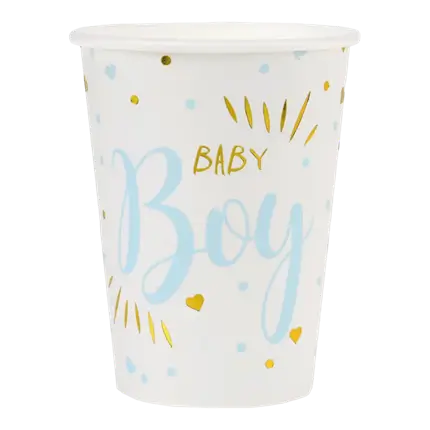 Baby Shower Boy Cup Blu (set di 10)