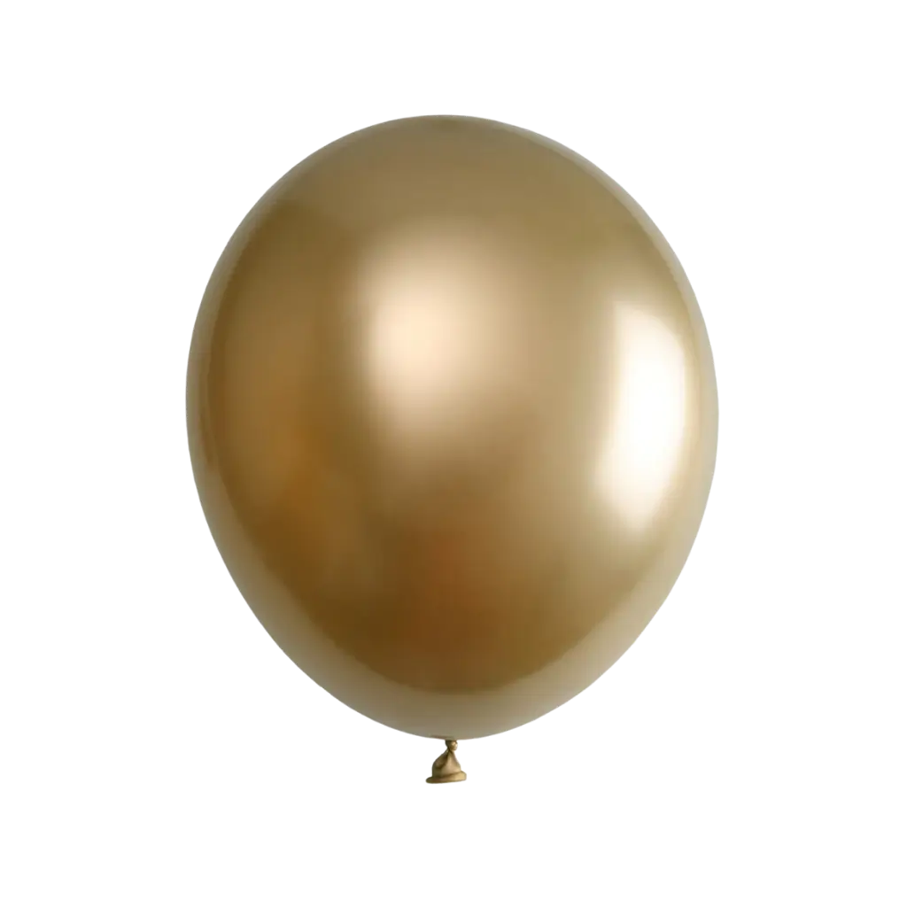 Palloncino metallico oro (set di 6)