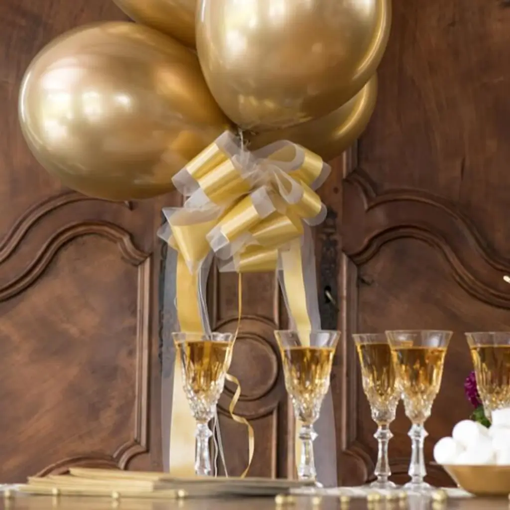 Palloncino metallico oro (set di 6)