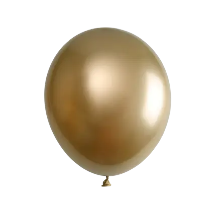 Palloncino metallico oro (set di 6)