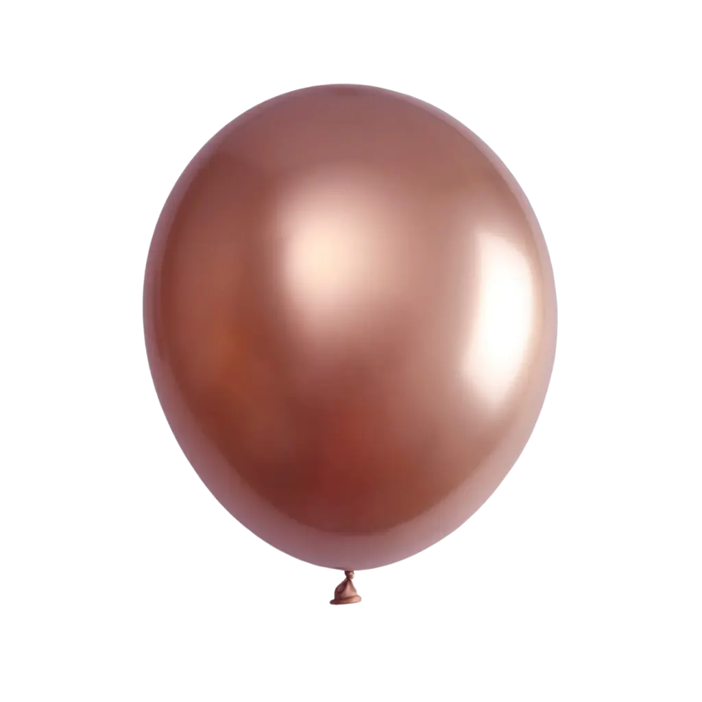 Palloncino metallico oro rosa (set di 6)