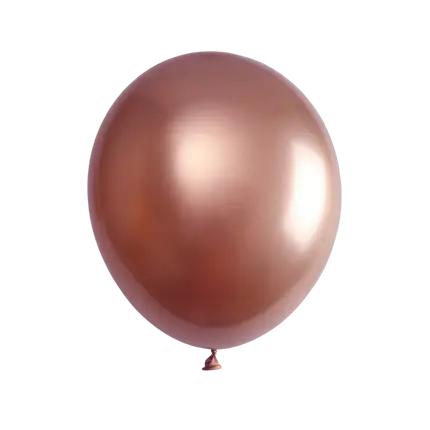 Palloncino metallico oro rosa (set di 6)