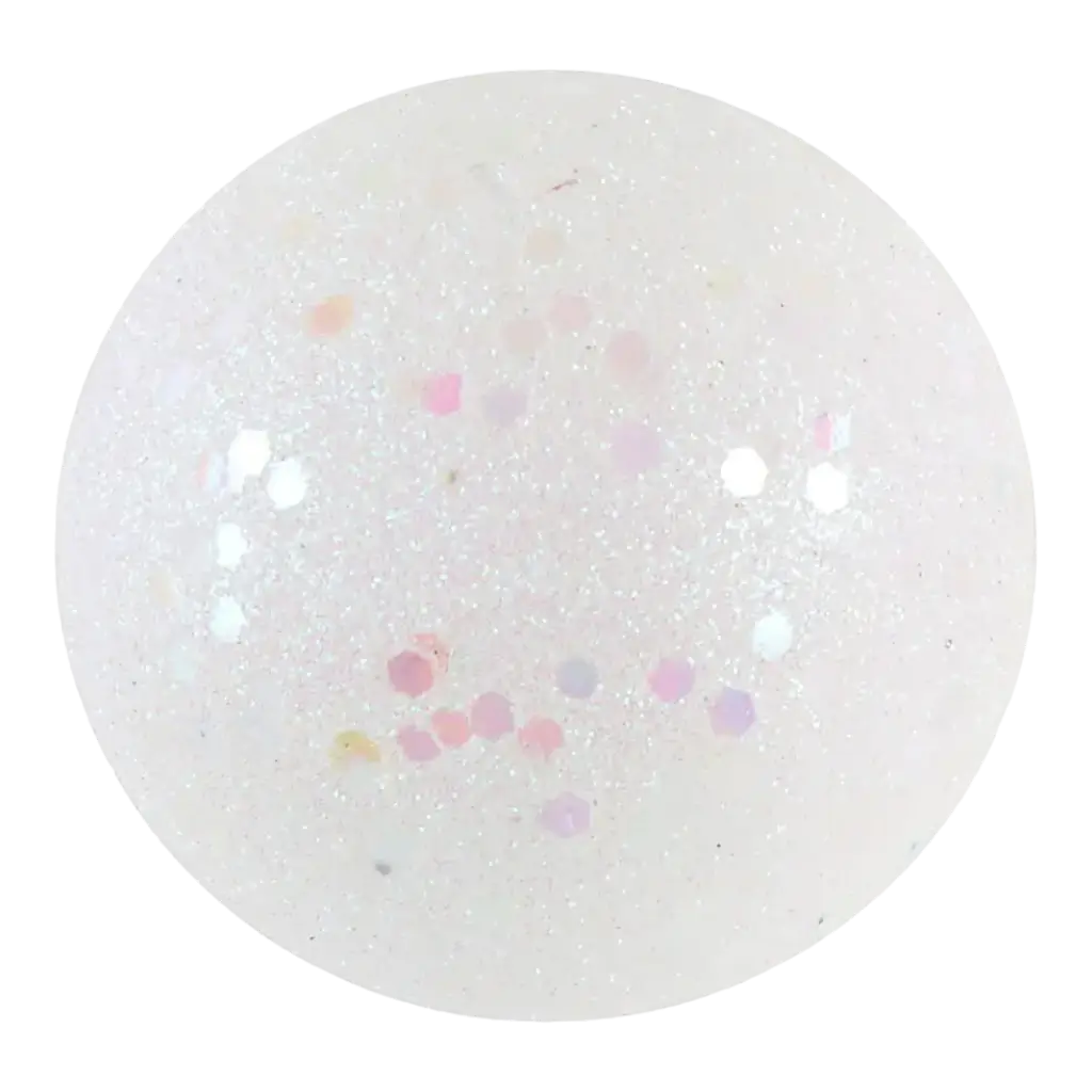 Mini palla di brillantini bianchi iridescenti ø 1cm (Set di 50)