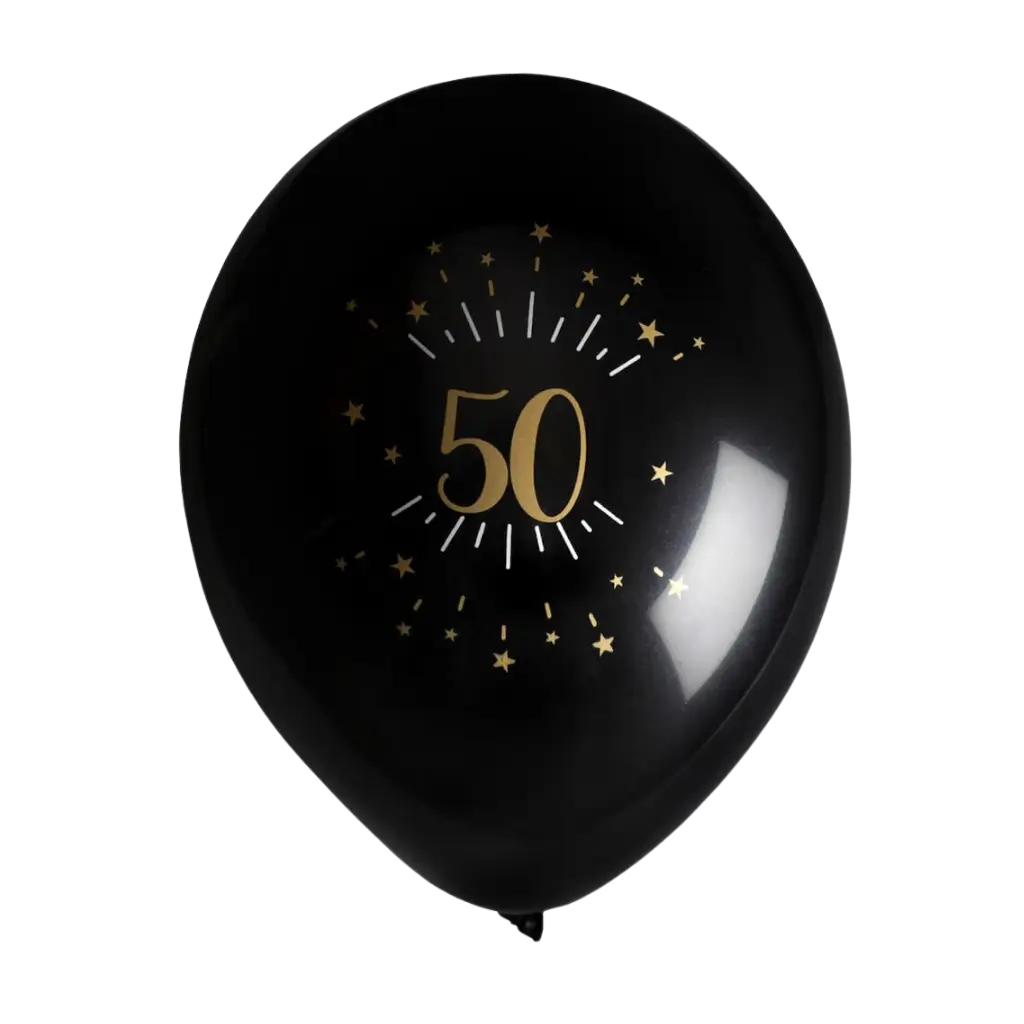 Palla dei 50 anni BlackGold (Set di 8)