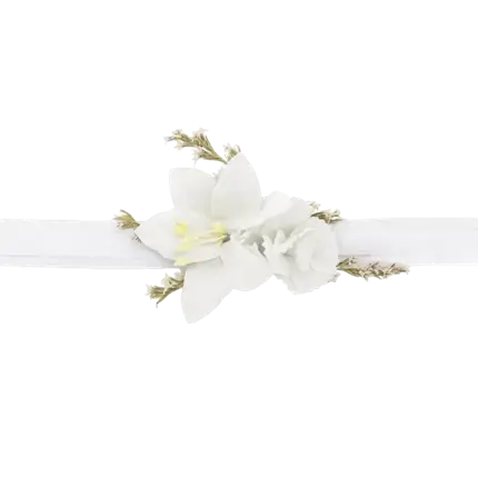 Fiore bianco da polso Corsage