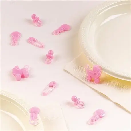 Coriandoli da tavolo per Baby Shower Girl (set di 25)