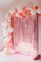 oro rosa tema arco palloncino