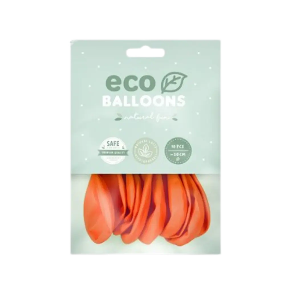 Confezione da 10 palloncini biodegradabili arancioni