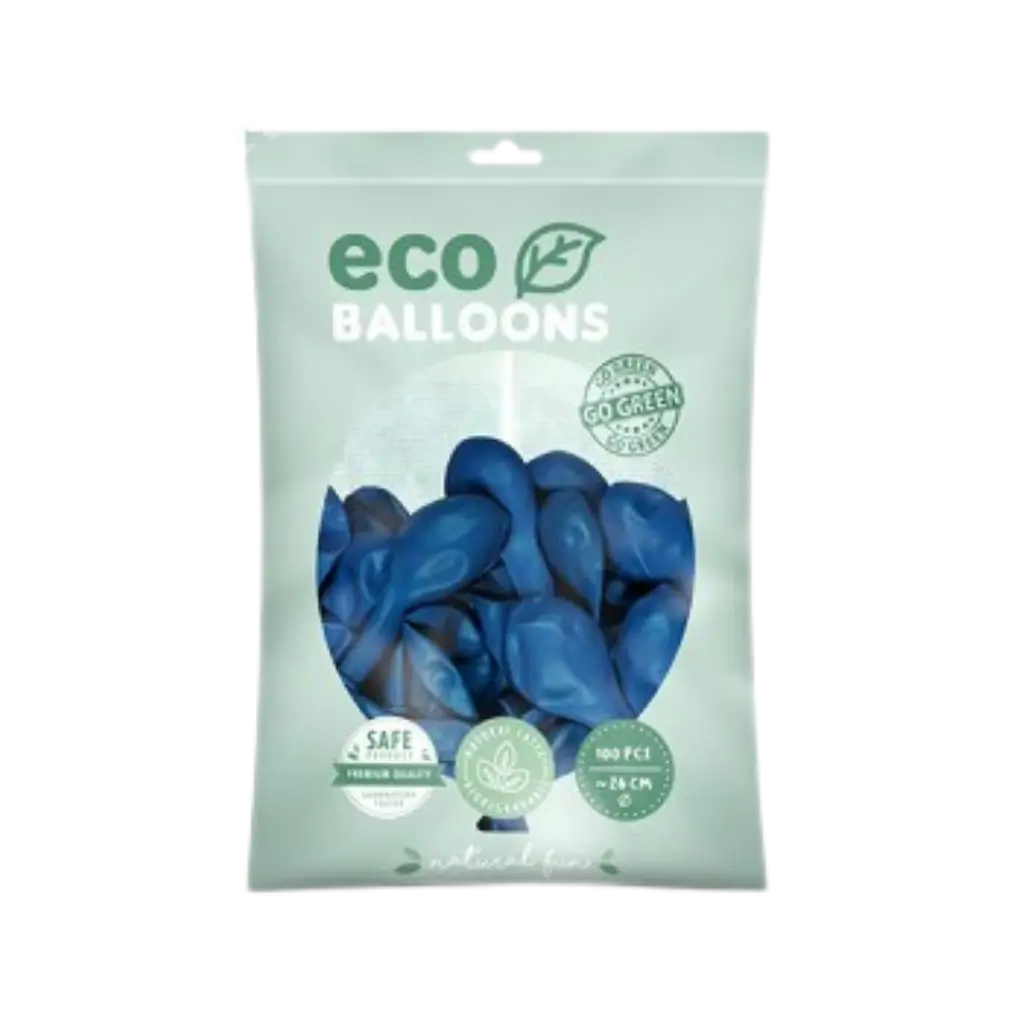 Confezione da 10 palloncini biodegradabili blu