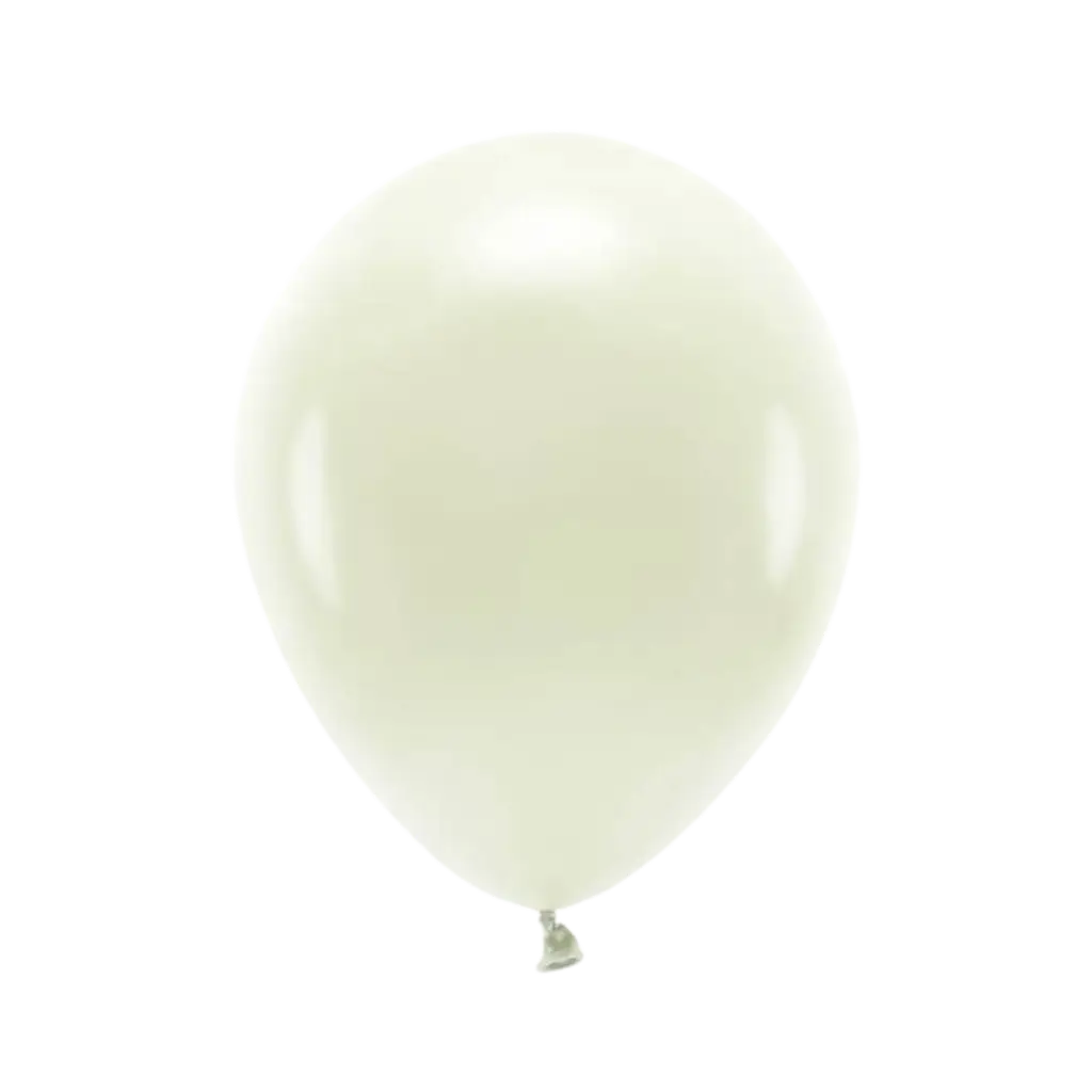Confezione da 10 palloncini biodegradabili Crema