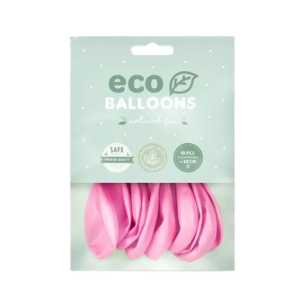 Confezione da 10 palloncini biodegradabili rosa chiaro