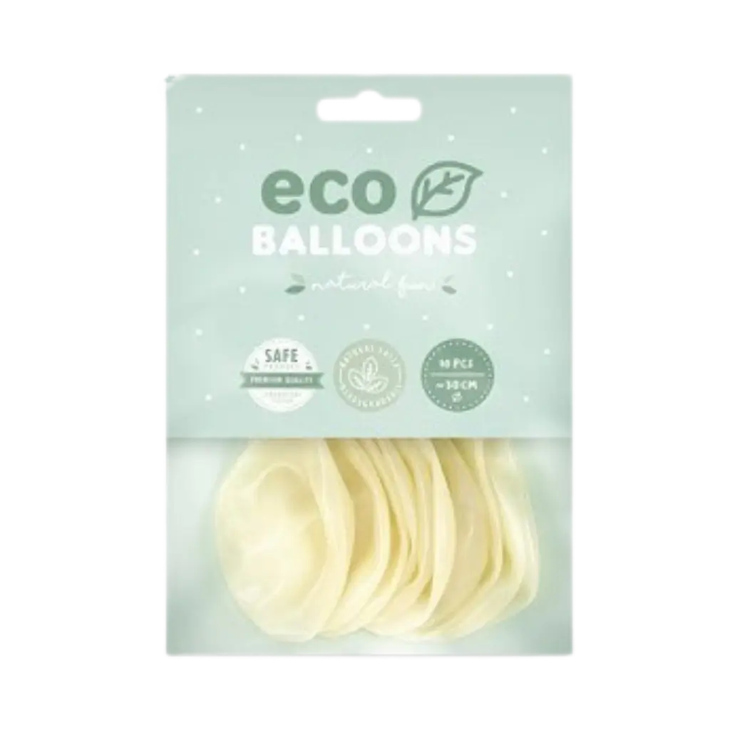 Confezione da 10 palloncini trasparenti biodegradabili