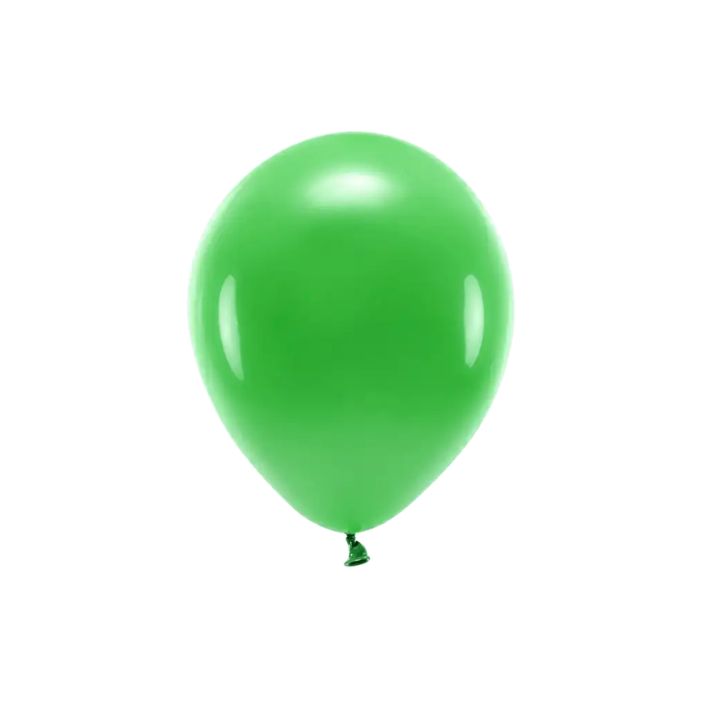 Confezione da 10 palloncini verdi biodegradabili