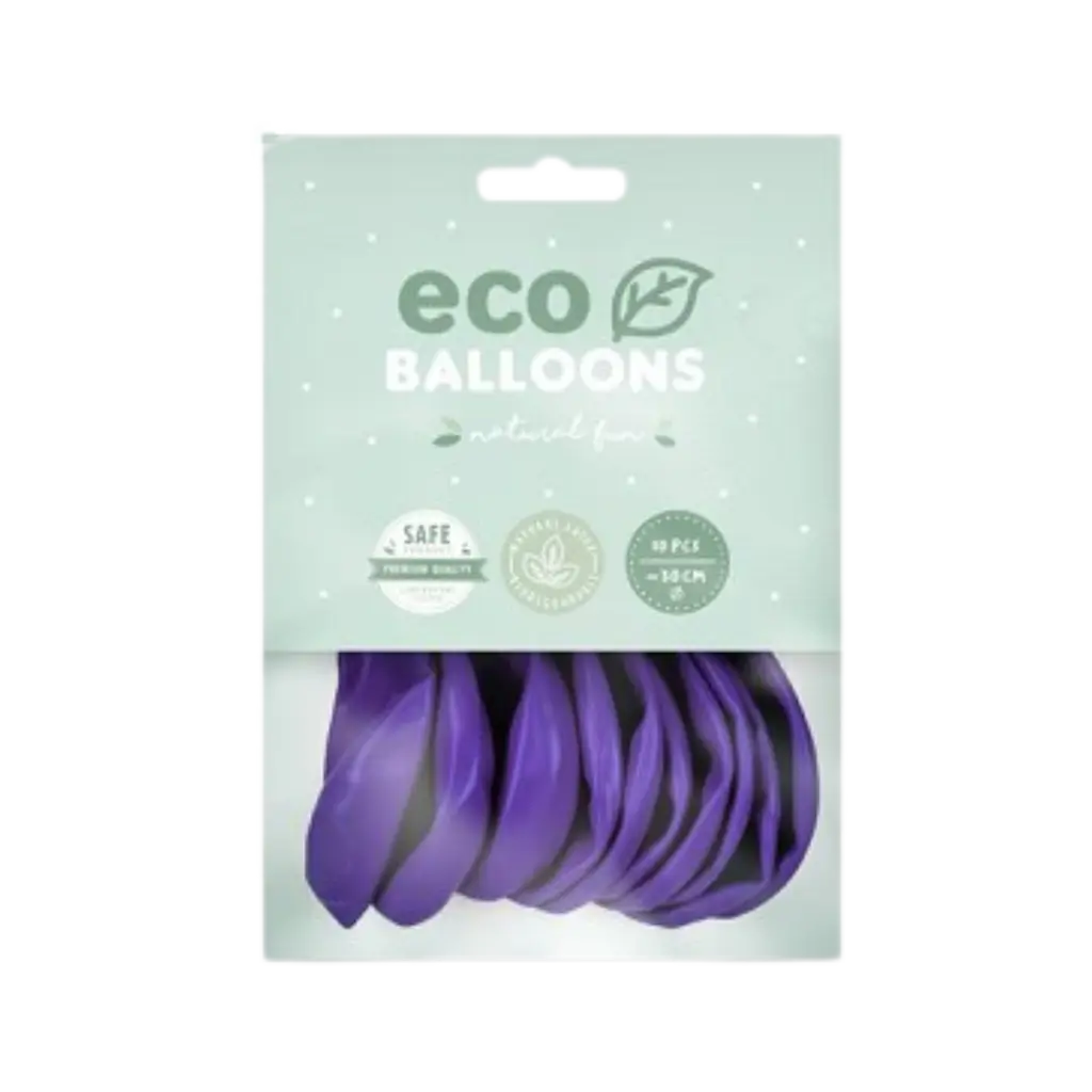 Confezione da 10 palloncini biodegradabili viola