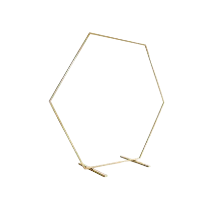 Oro metallo palloncino arco struttura ø 2meter