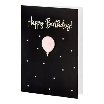 CARTA DI COMPLEANNO DI 30 ANNI CON SPILLA