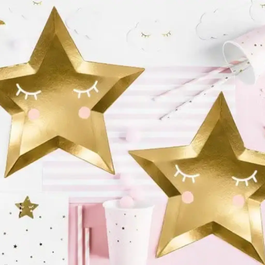 Piatto d'oro "Little Star" (set di 6)