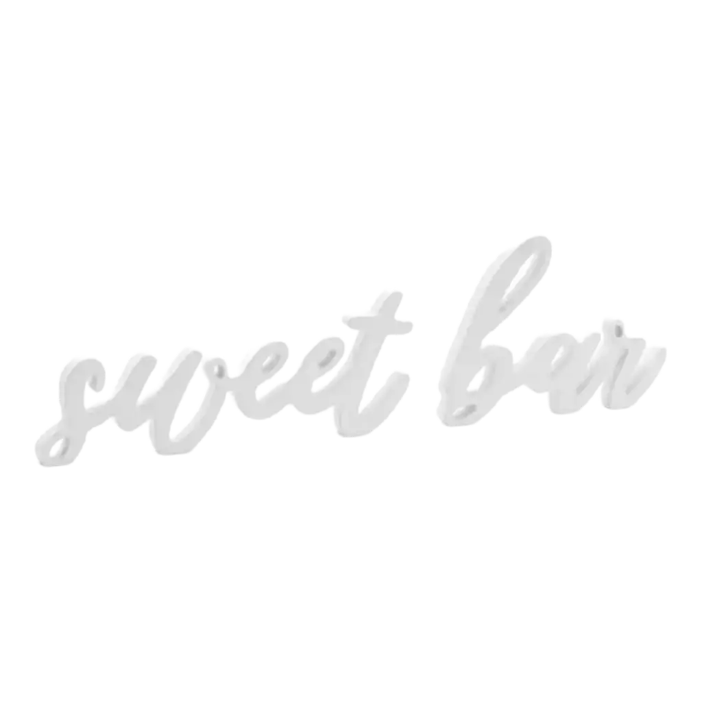 Lettere "Sweet Bar" bianco