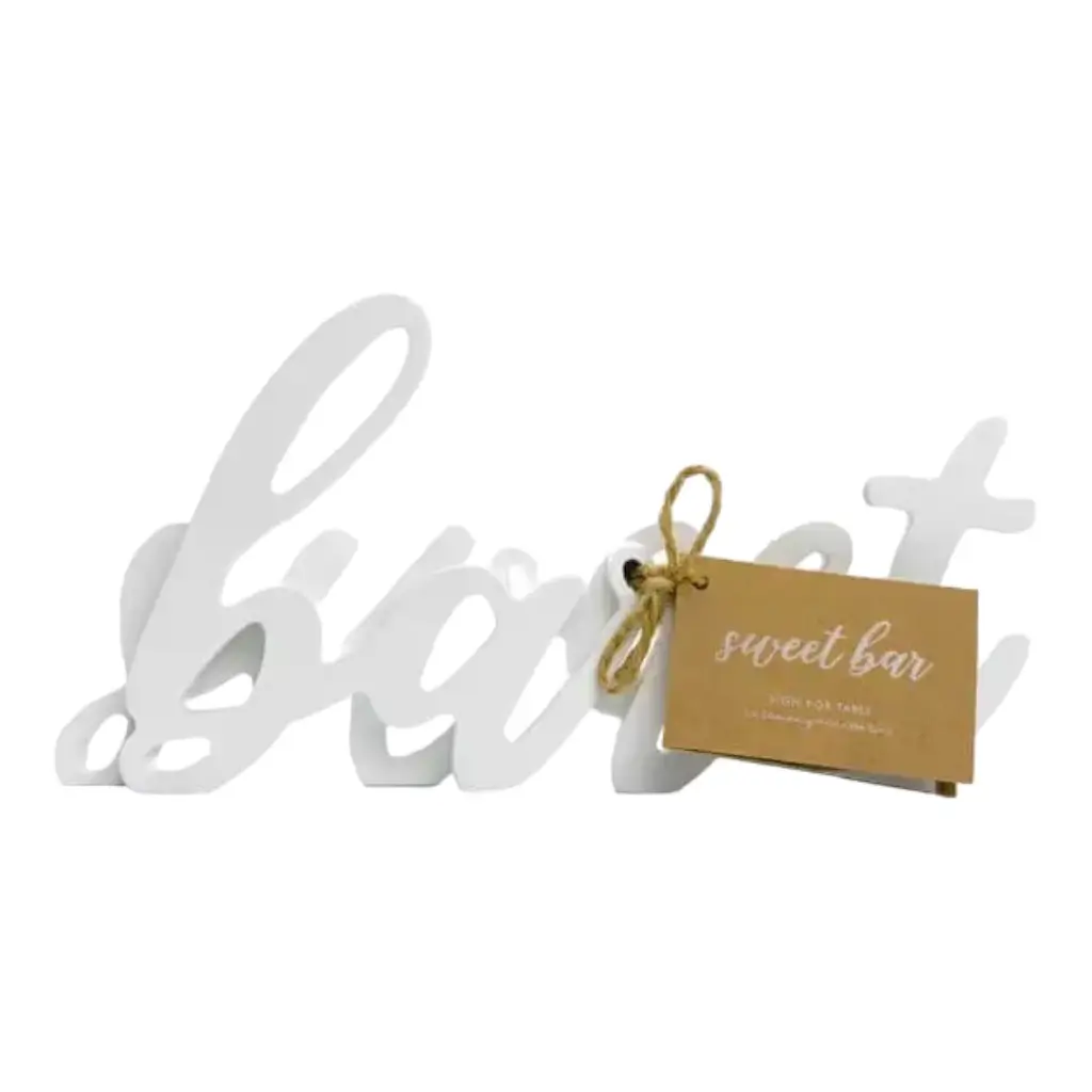 Lettere "Sweet Bar" bianco