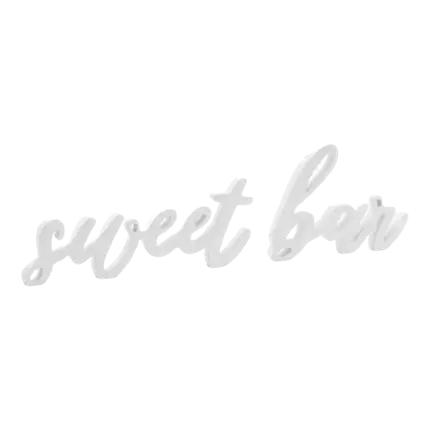 Lettere Sweet Bar bianco