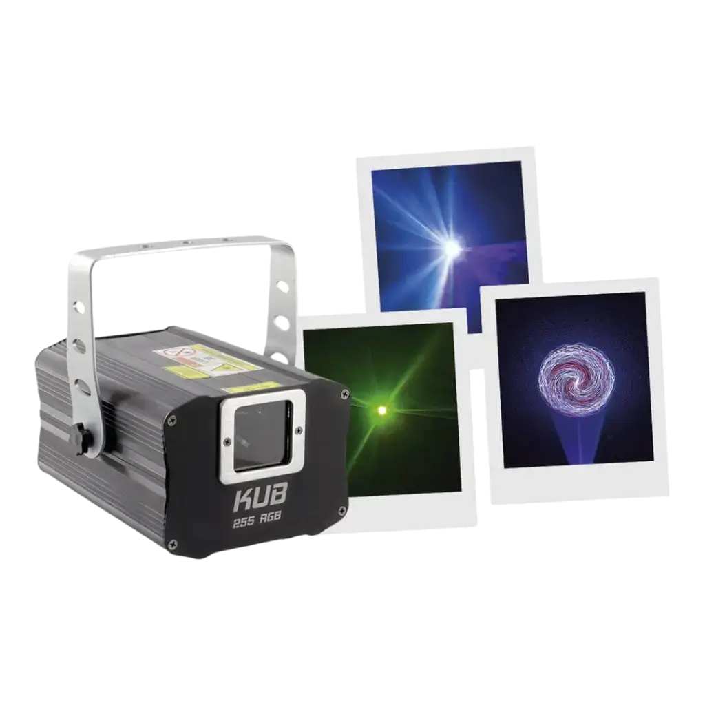 MACCHINA LASER MULTICOLORE - KUB 255 RGB - BOOMTONE DJ