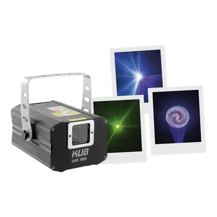 MACCHINA LASER MULTICOLORE - KUB 255 RGB - BOOMTONE DJ
