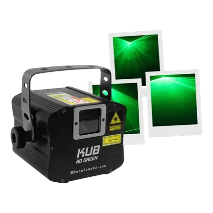 MACCHINA LASER VERDE - KUB 80 VERDE - BOOMTONE DJ
