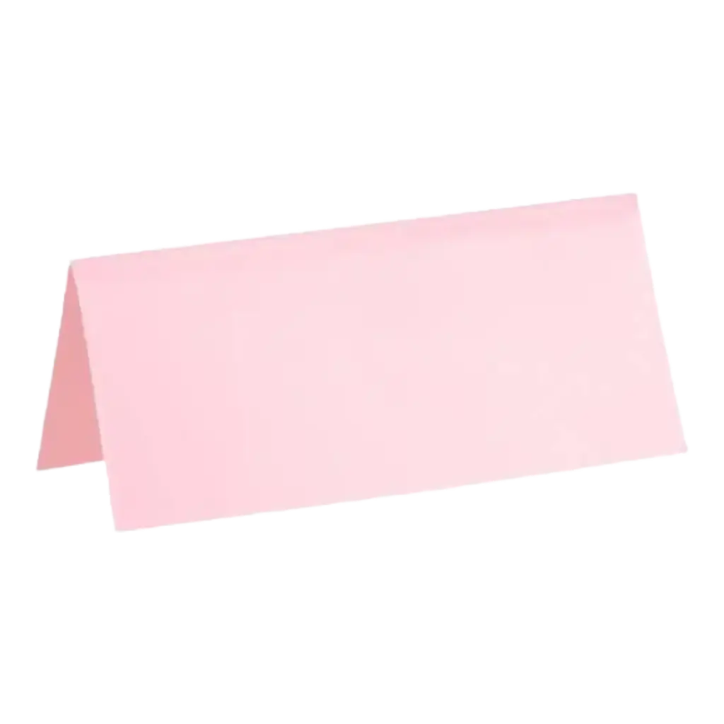 Segnaposto rettangolare rosa - Set da 10