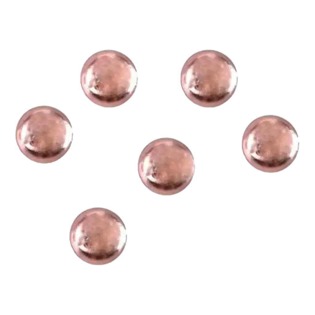 PERLINE PIOGGIA METALLICHE ORO ROSA - CONFEZIONE DA 300