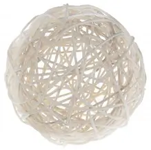 Palla in rattan Bianco - ø 15cm