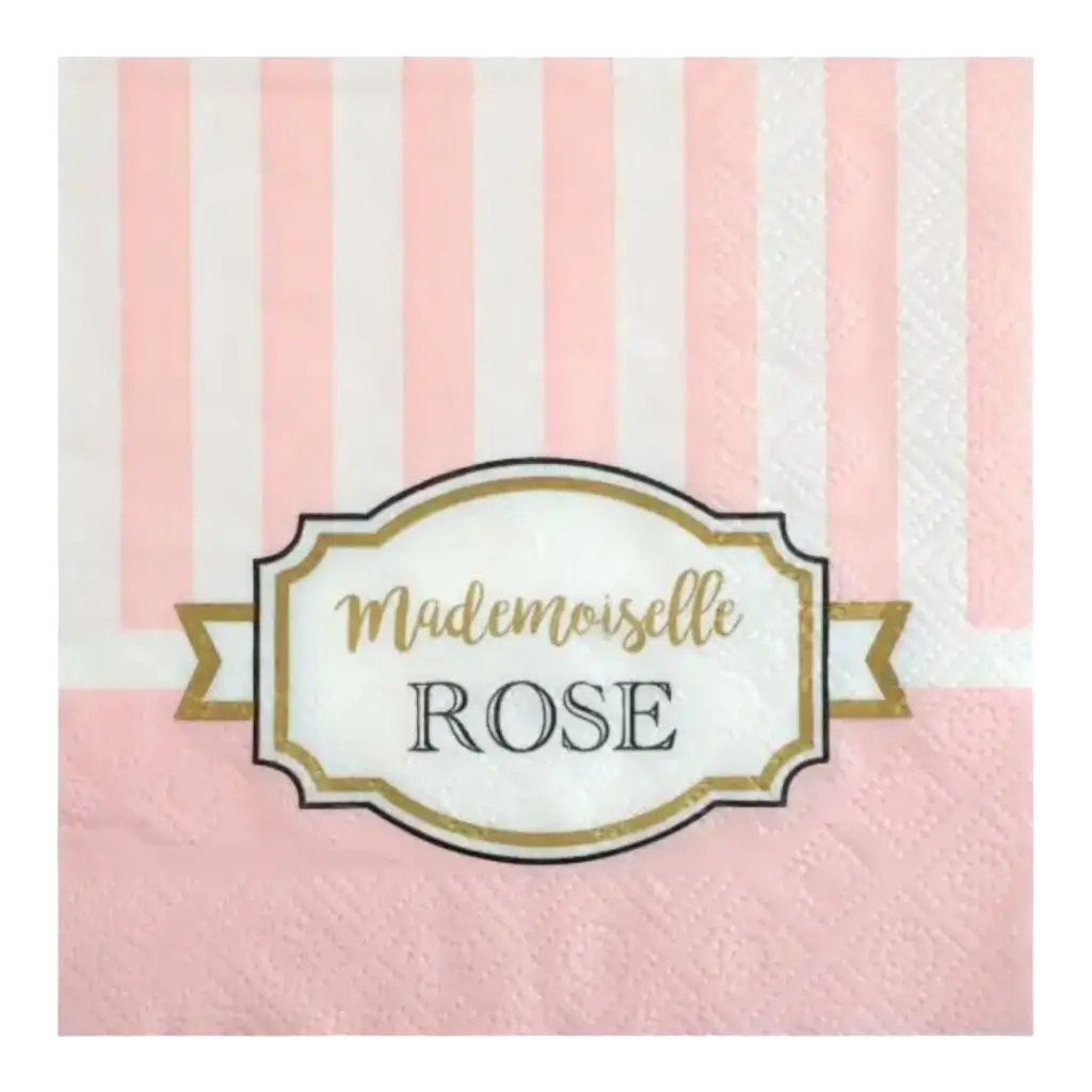 Tovagliolo di carta "Mademoiselle Rose" - Set da 20