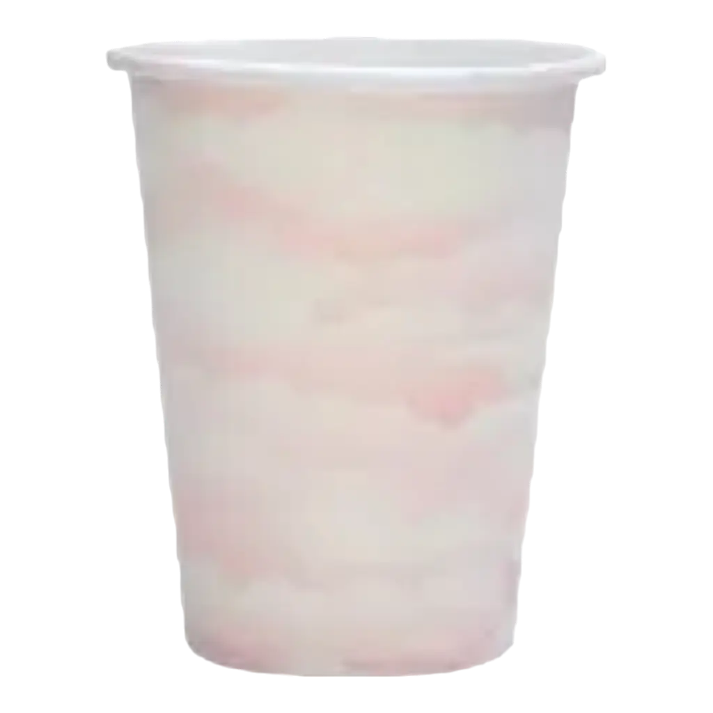 Bicchiere di carta rosa "Nuvola" - Set da 10