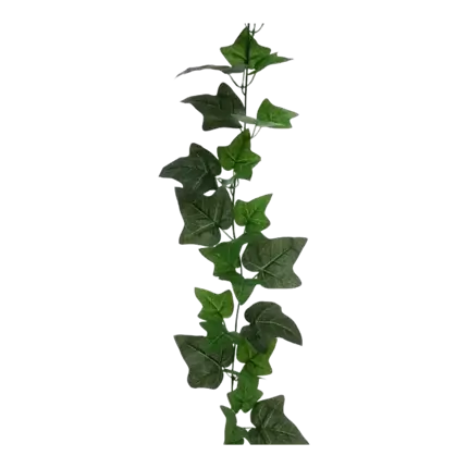 Ghirlanda di edera in tessuto verde - 2m20