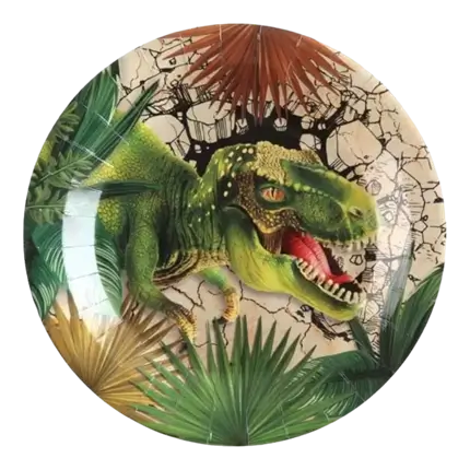 Piatti di carta T-Rex - ø23cm - Set da 10