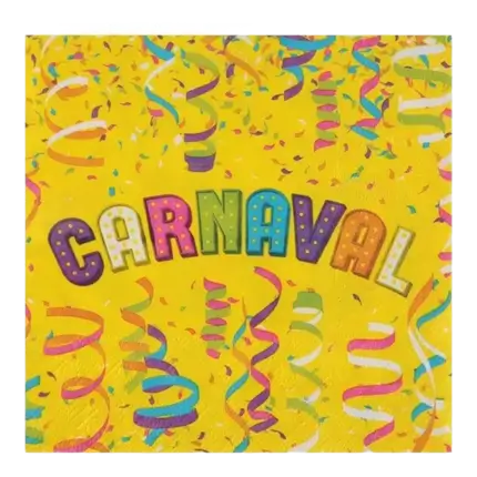 Tovagliolo di carta Carnevale - Set da 20