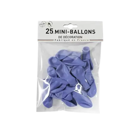 MINI PALLONCINI DECO BLU OPACO