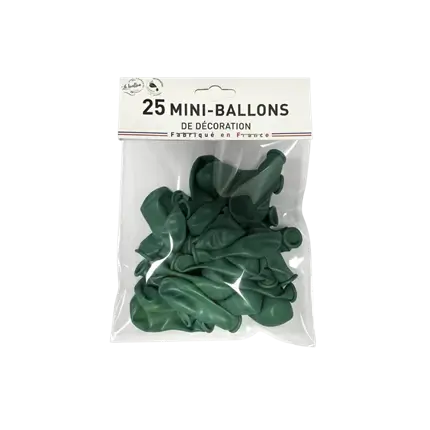 MINI PALLONCINI DECO VERDE OPACO