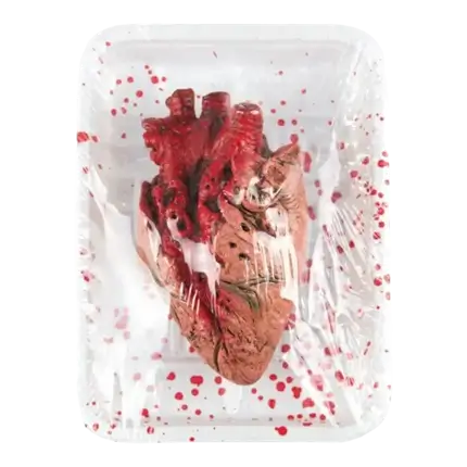 CUORE RIMOSSO IN VASSOIO