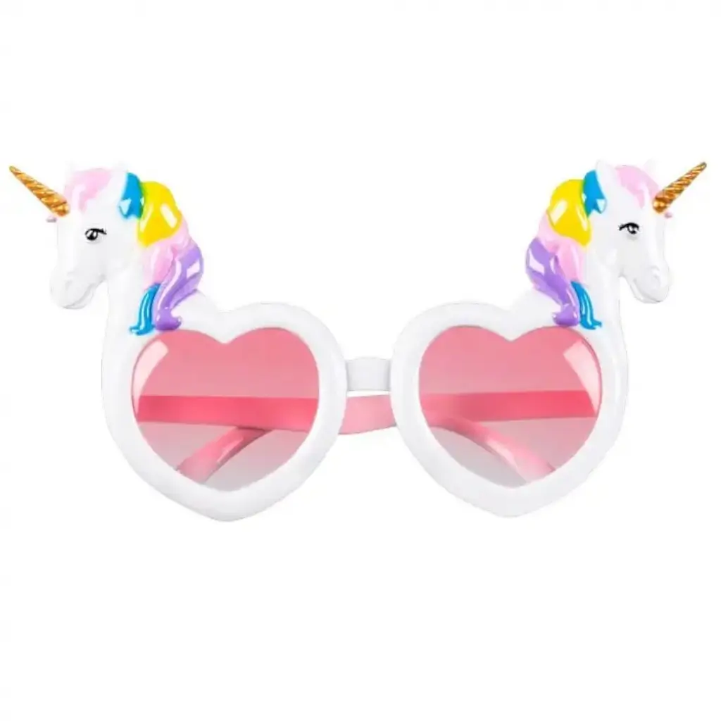 Occhiali unicorno nel cuore