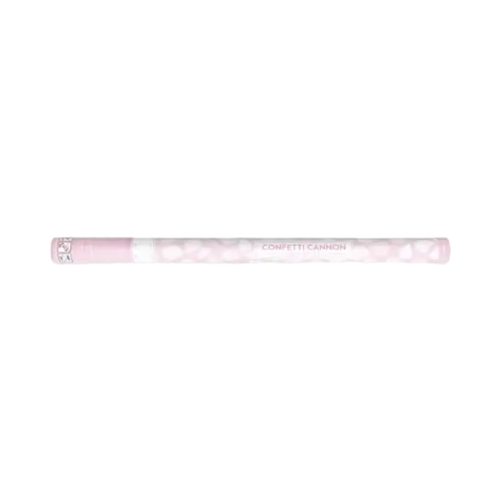 Cannone coriandoli 80cm petali rosa colore bianco