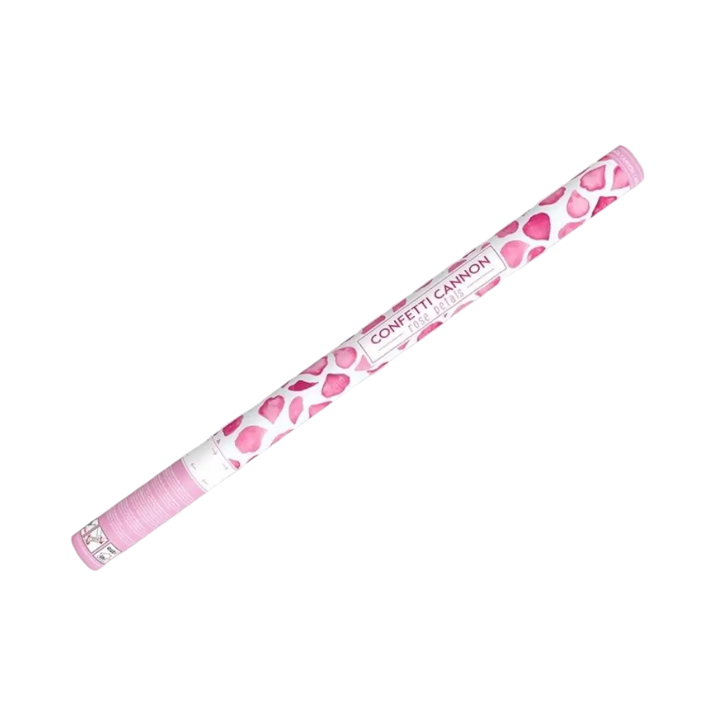 Cannone coriandoli 80 cm petali rosa colore rosa