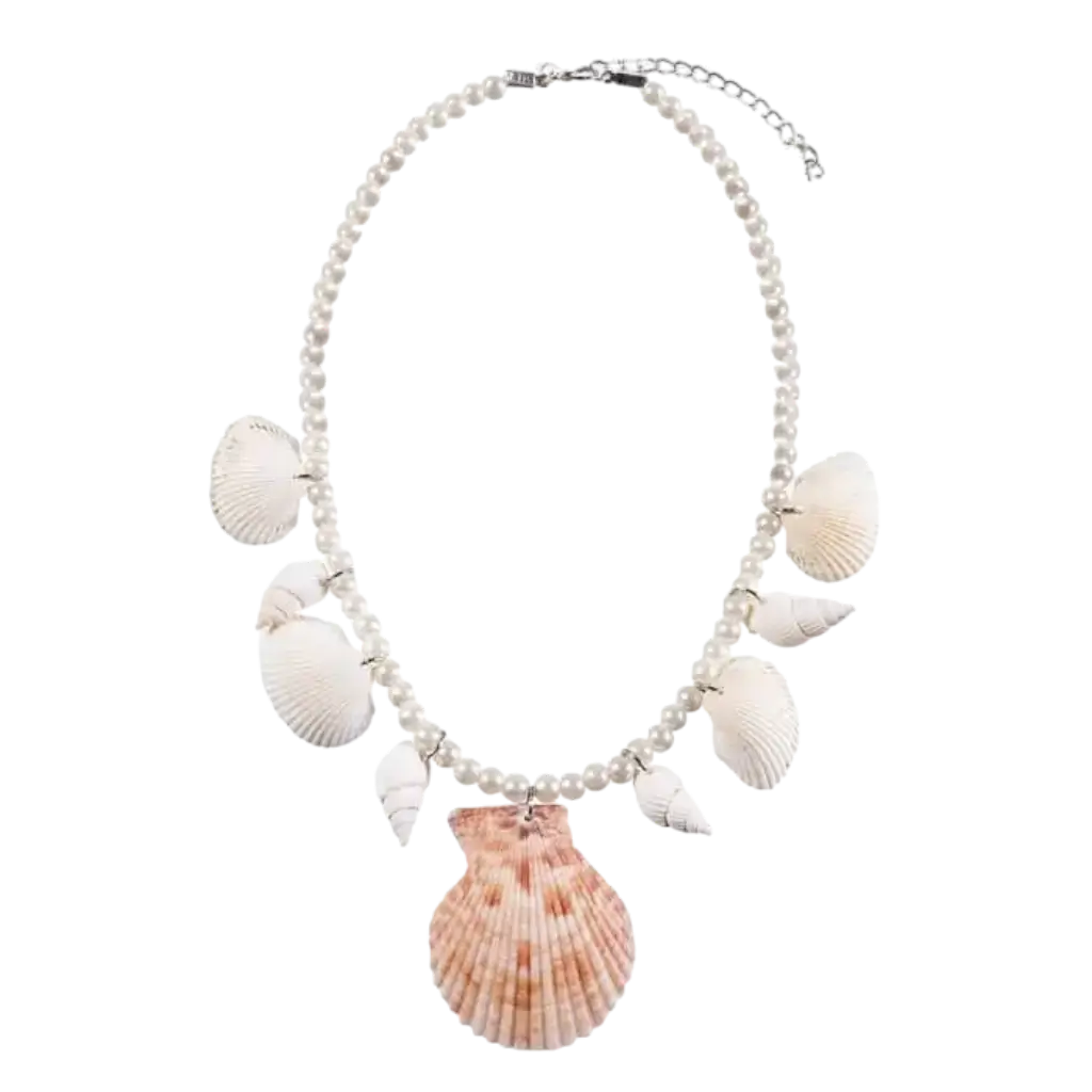 Collana sirena conchiglie e perle