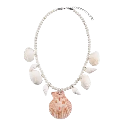 Collana sirena conchiglie e perle