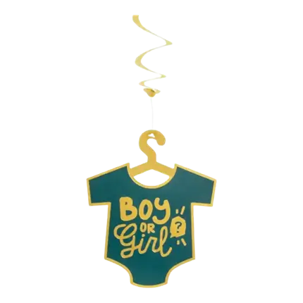 Decorazione Tourbillons Boy or Girl oro e nero (lotto di 2)
